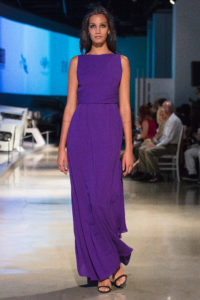 Model on the runway for Escada Spring LAFW LA Fashion Week